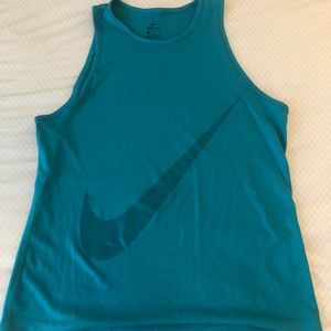 Nike Dri-Fit Tank top size medium teal green color